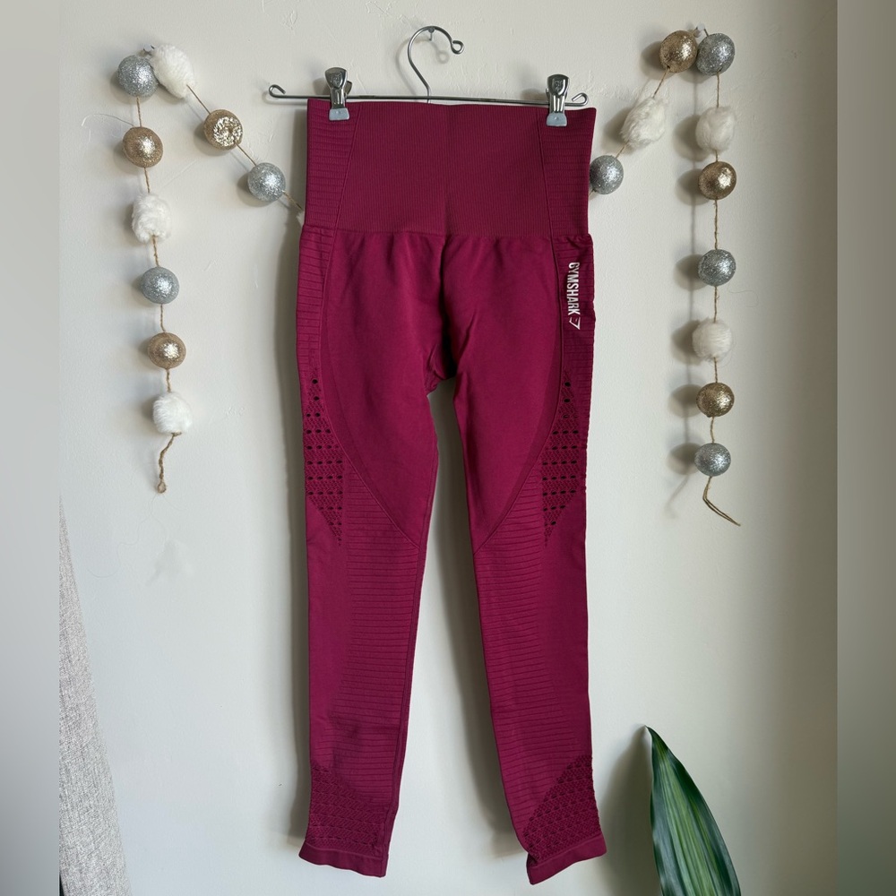 Gymshark Leggings in Deep Burgundy